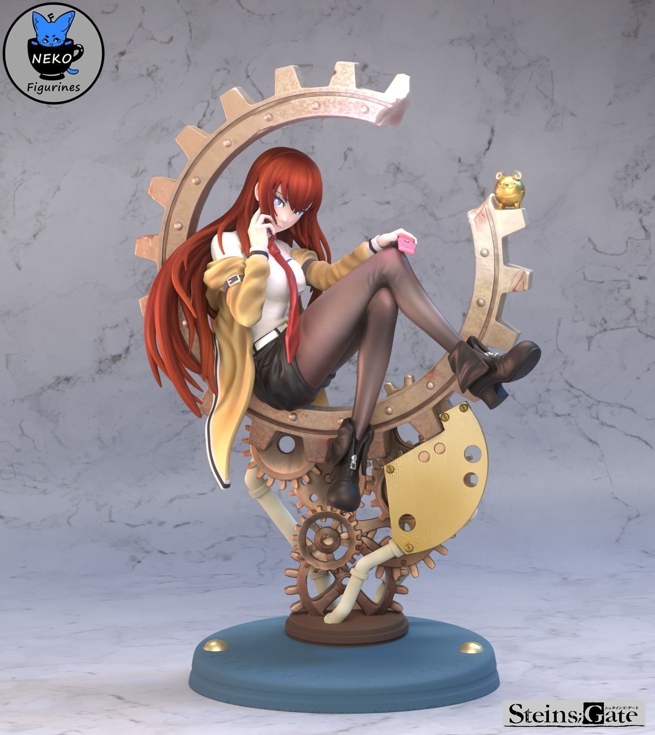 Kurisu Makise - Steins-Gate Anime Figurine STL 3D print model_2