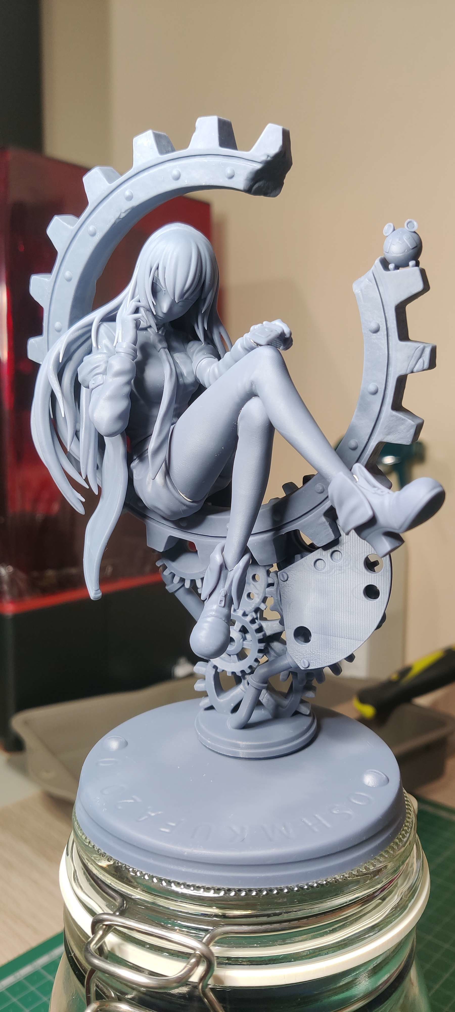 Kurisu Makise - Steins-Gate Anime Figurine STL 3D print model_6