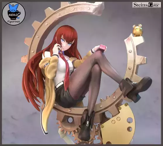 Kurisu Makise - Steins-Gate Anime Figurine STL 