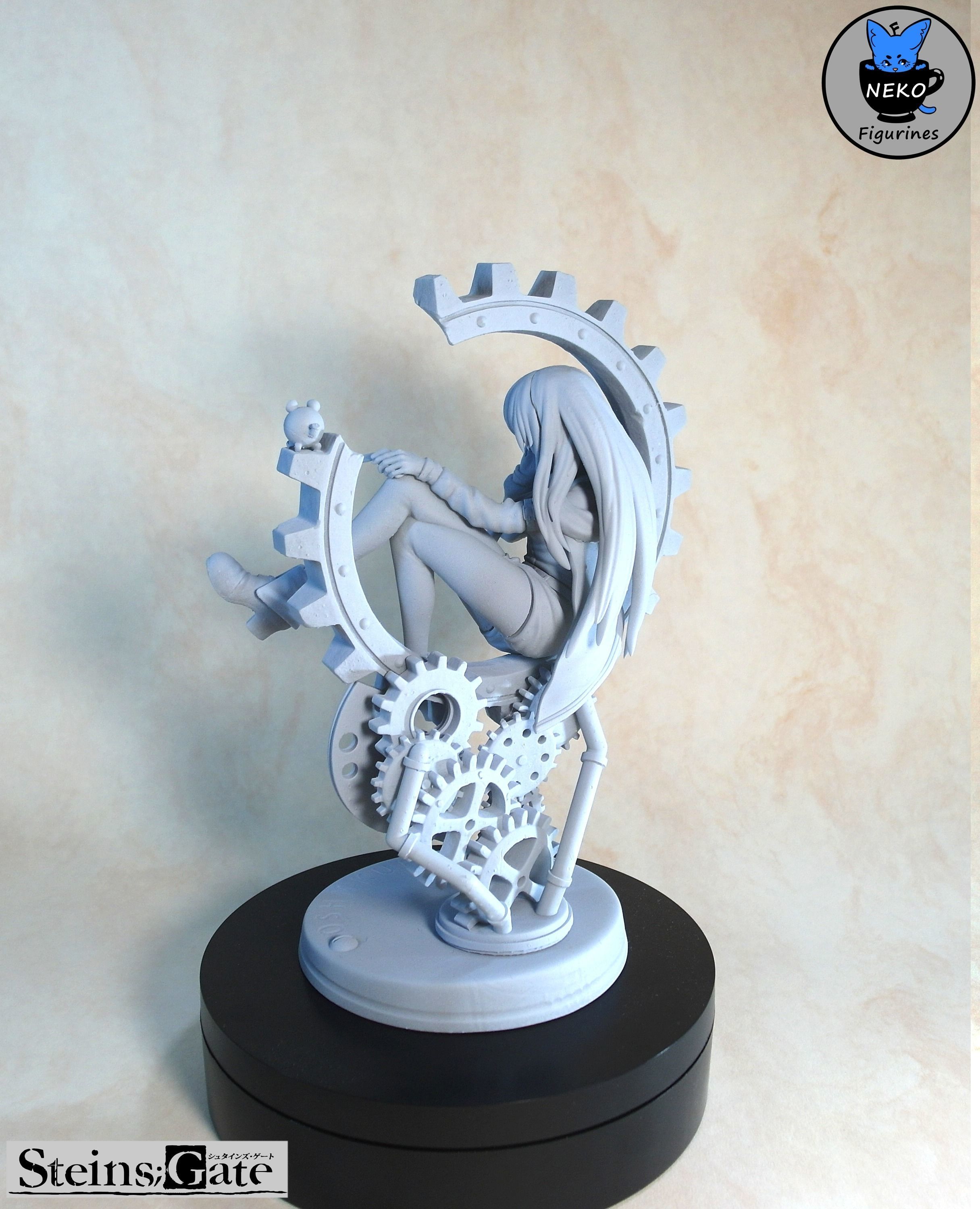 Kurisu Makise - Steins-Gate Anime Figurine STL 3D print model_20