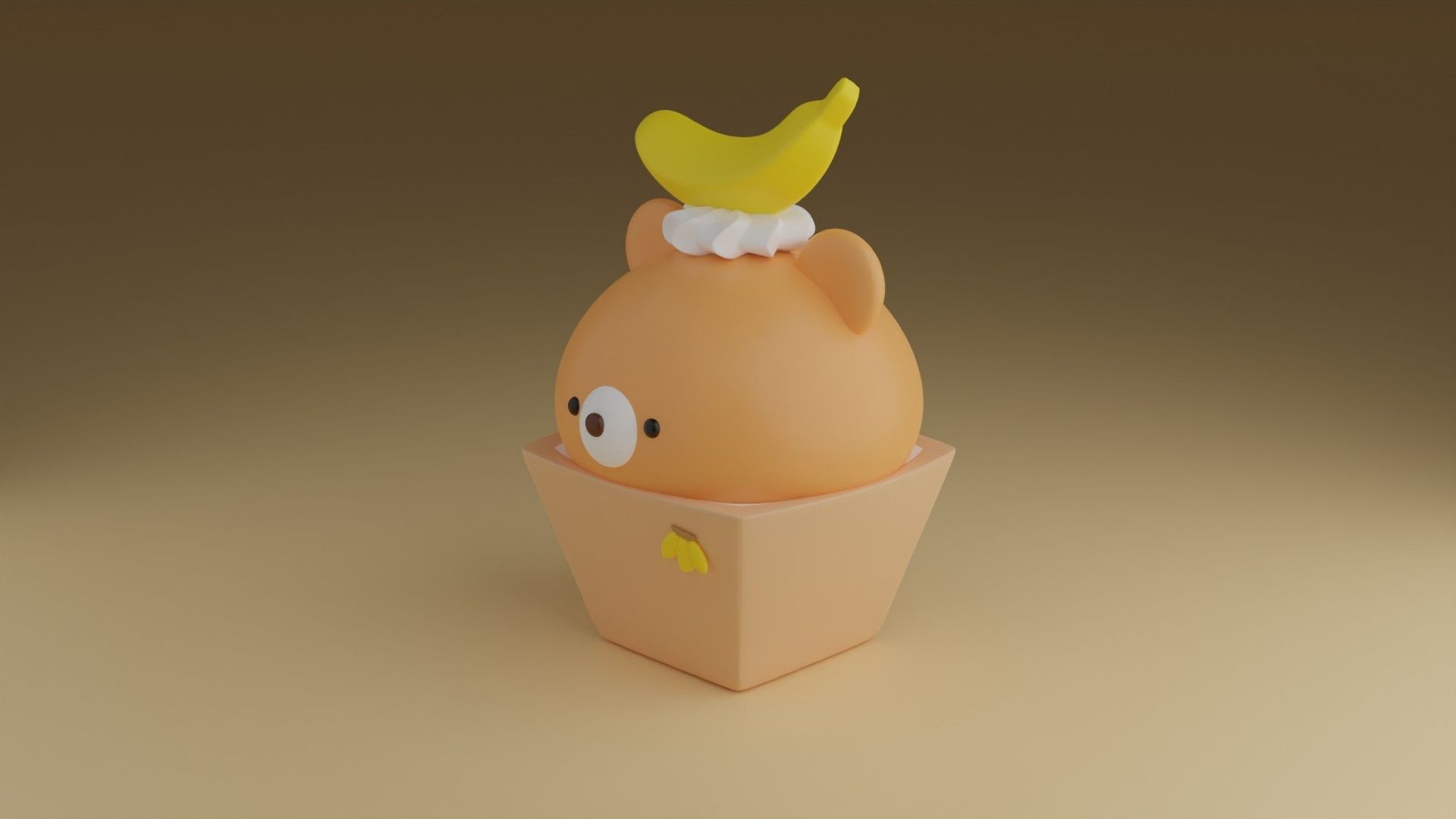 cute bear 3D print model_11