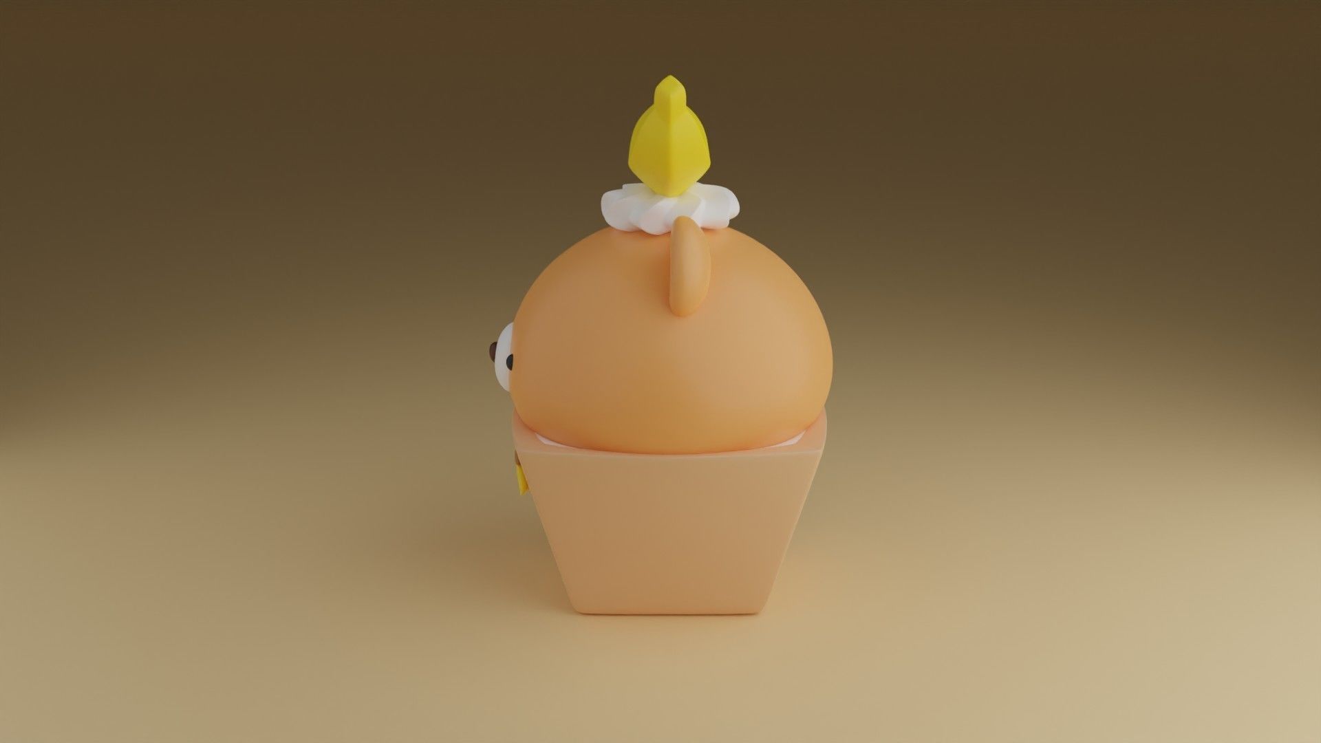 cute bear 3D print model_10