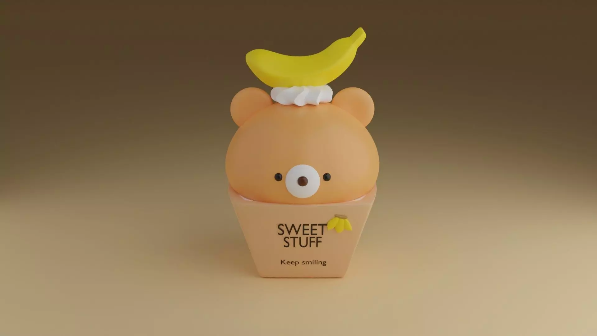 cute bear 3D print model_0