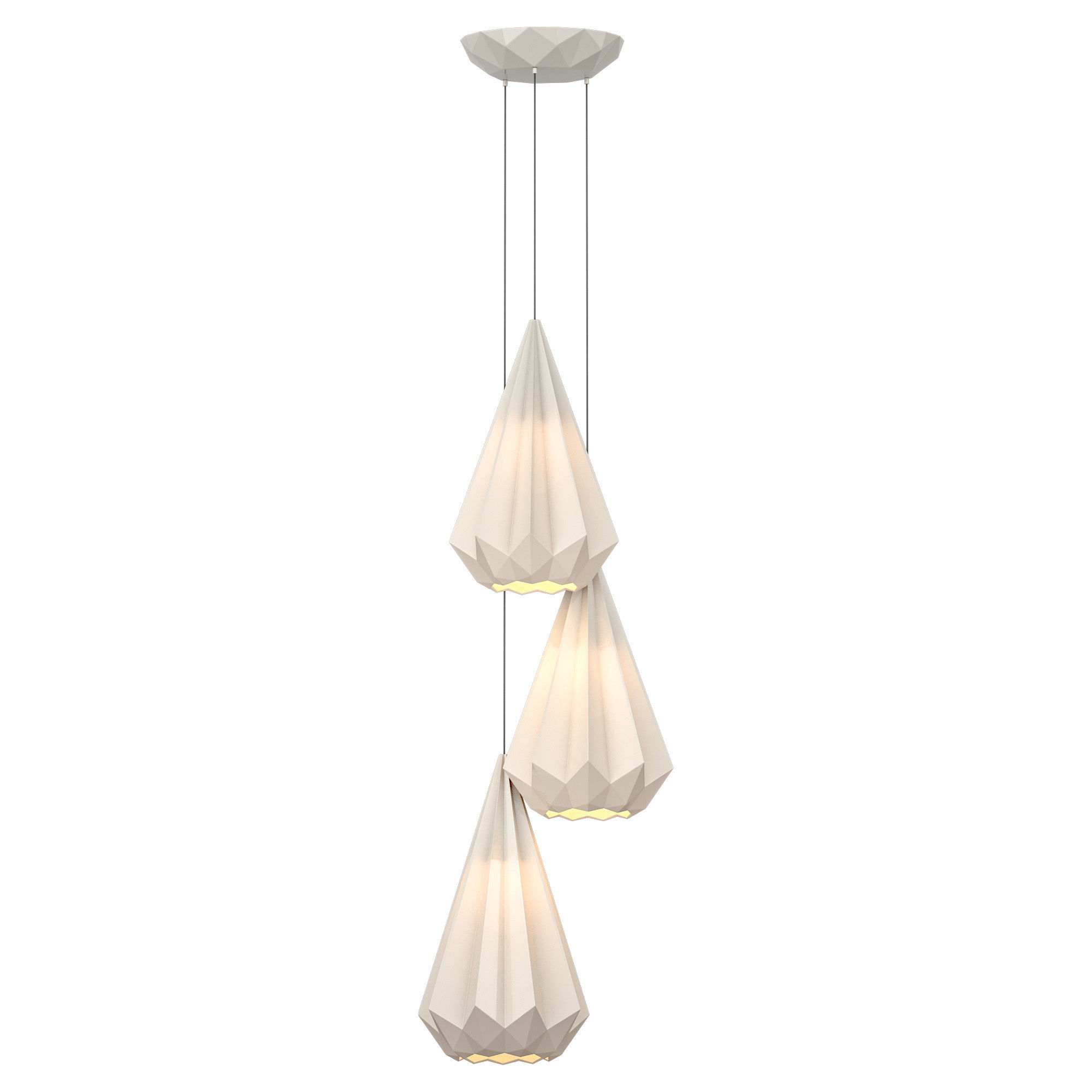 Hatton Three 3-Light pendant 3D model_1