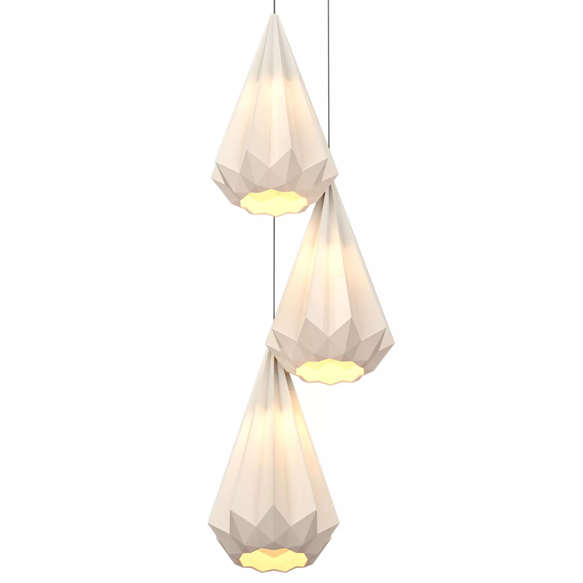 Hatton Three 3-Light pendant 3D model_0