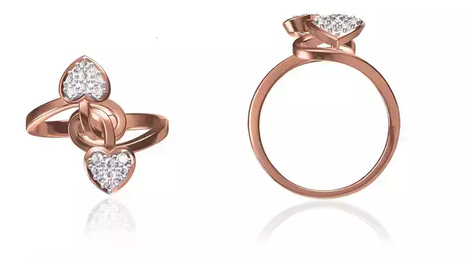 Women Wedding Engagement Ring STL FBX JCD Details