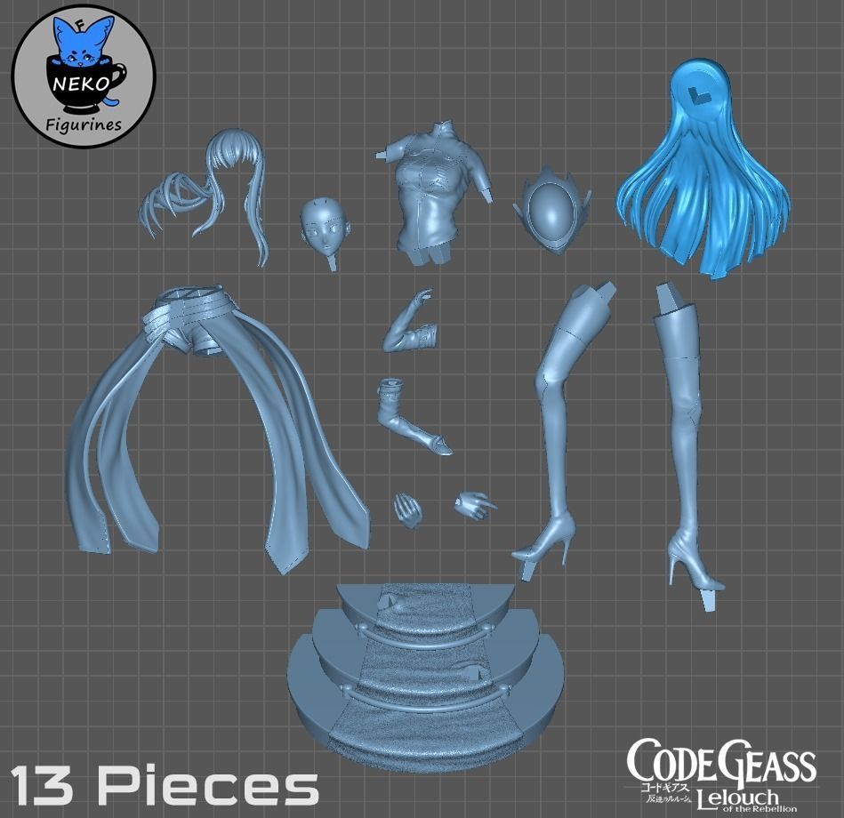 CC - Code-Geass Anime Figurine STL 3D print model_5