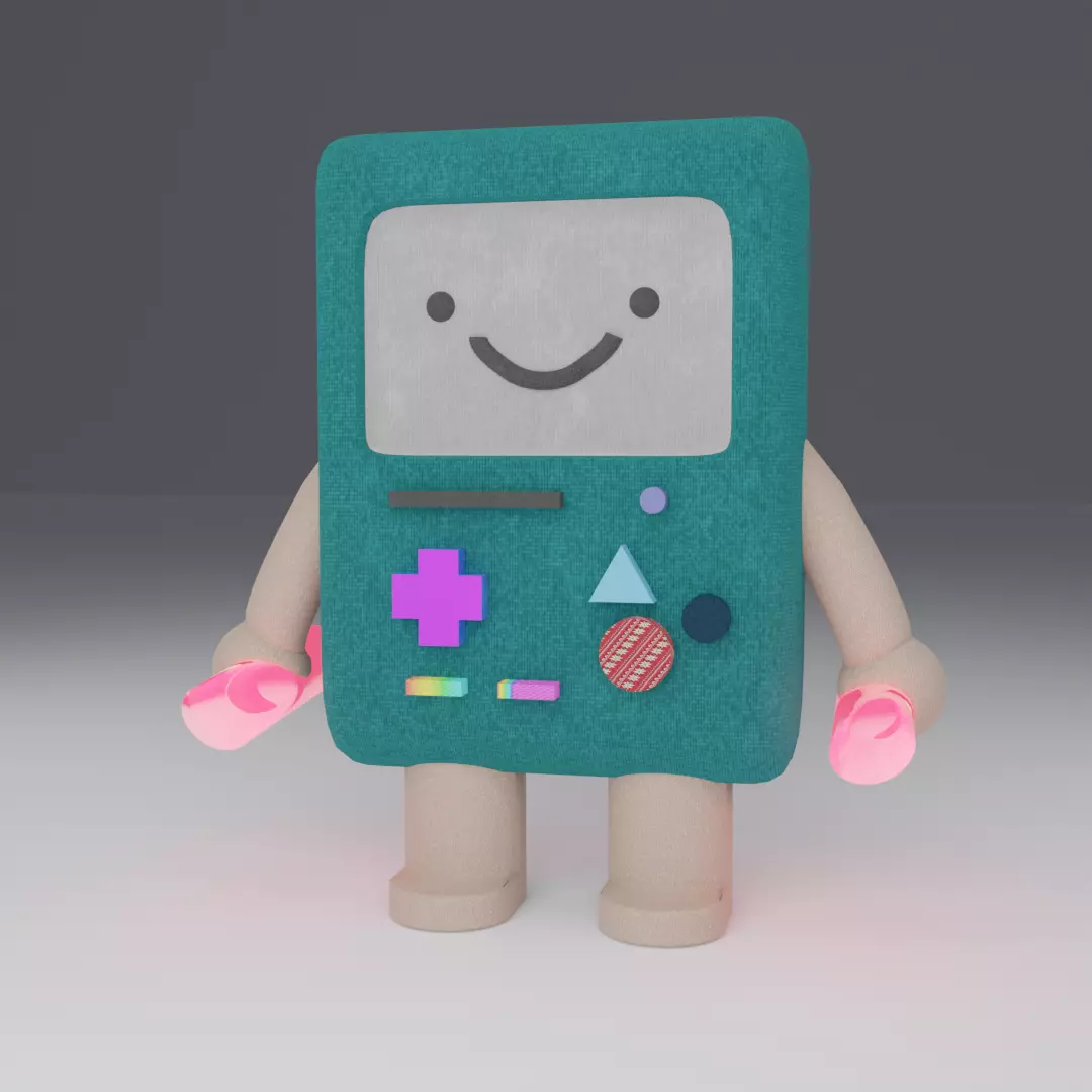 GAME PLAYER Free low-poly 3D model_0