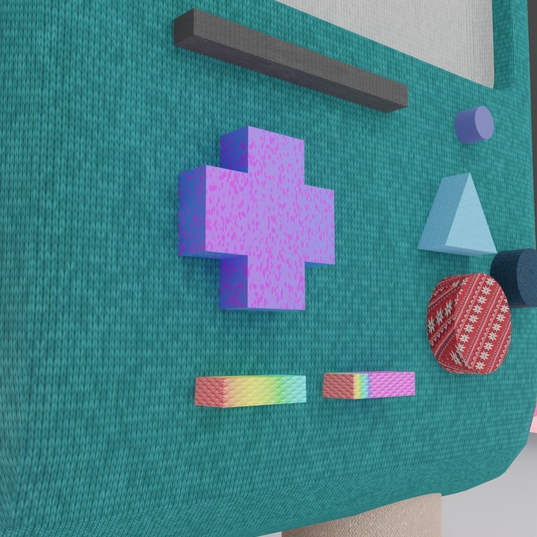 GAME PLAYER Free low-poly 3D model_1