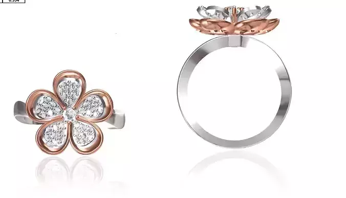 Women Wedding Engagement Ring STL FBX JCD Details