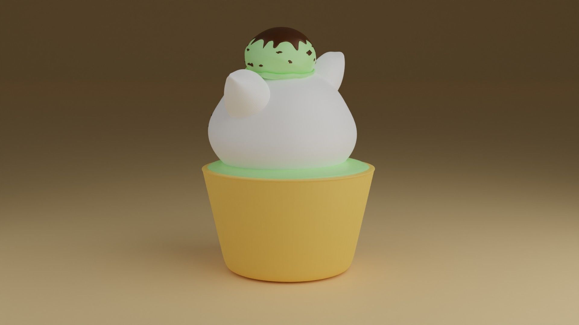 ice kitty 3D print model_9