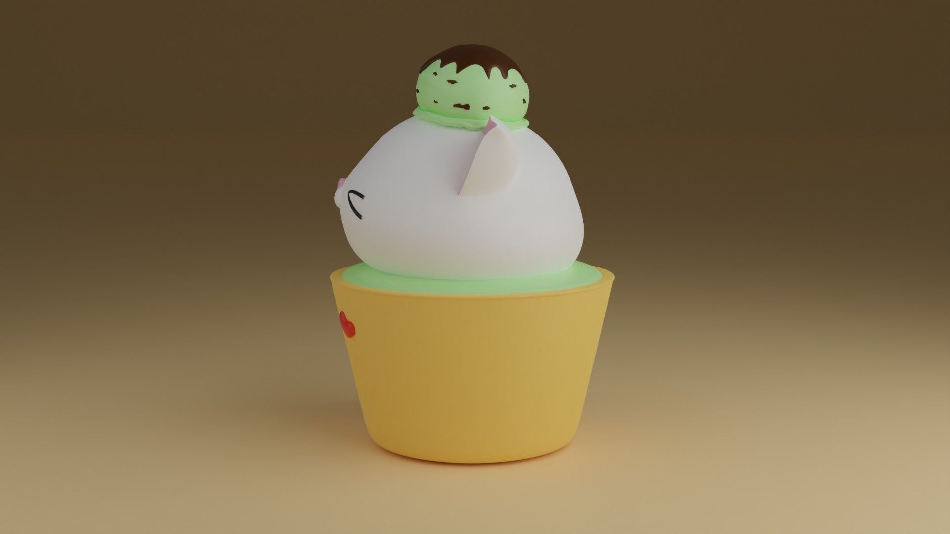 ice kitty 3D print model_10