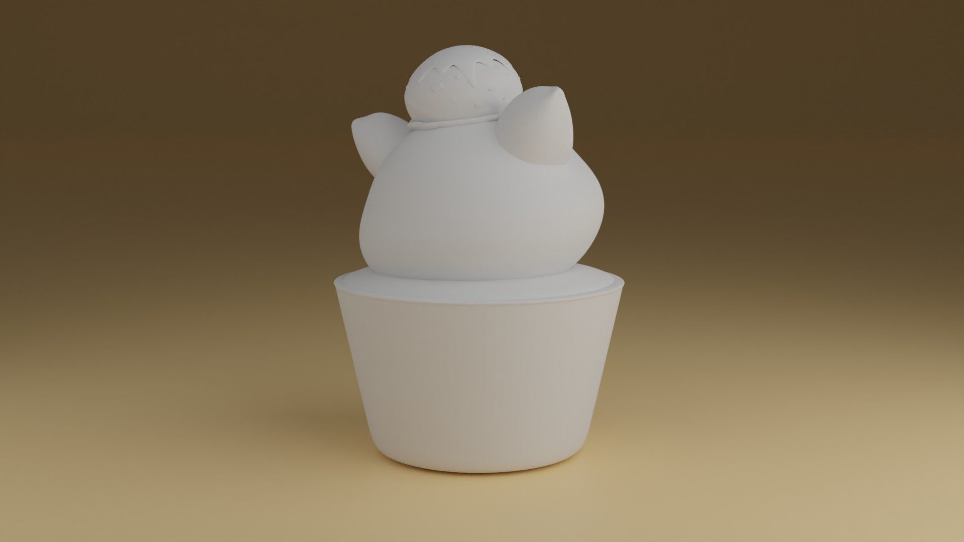 ice kitty 3D print model_3