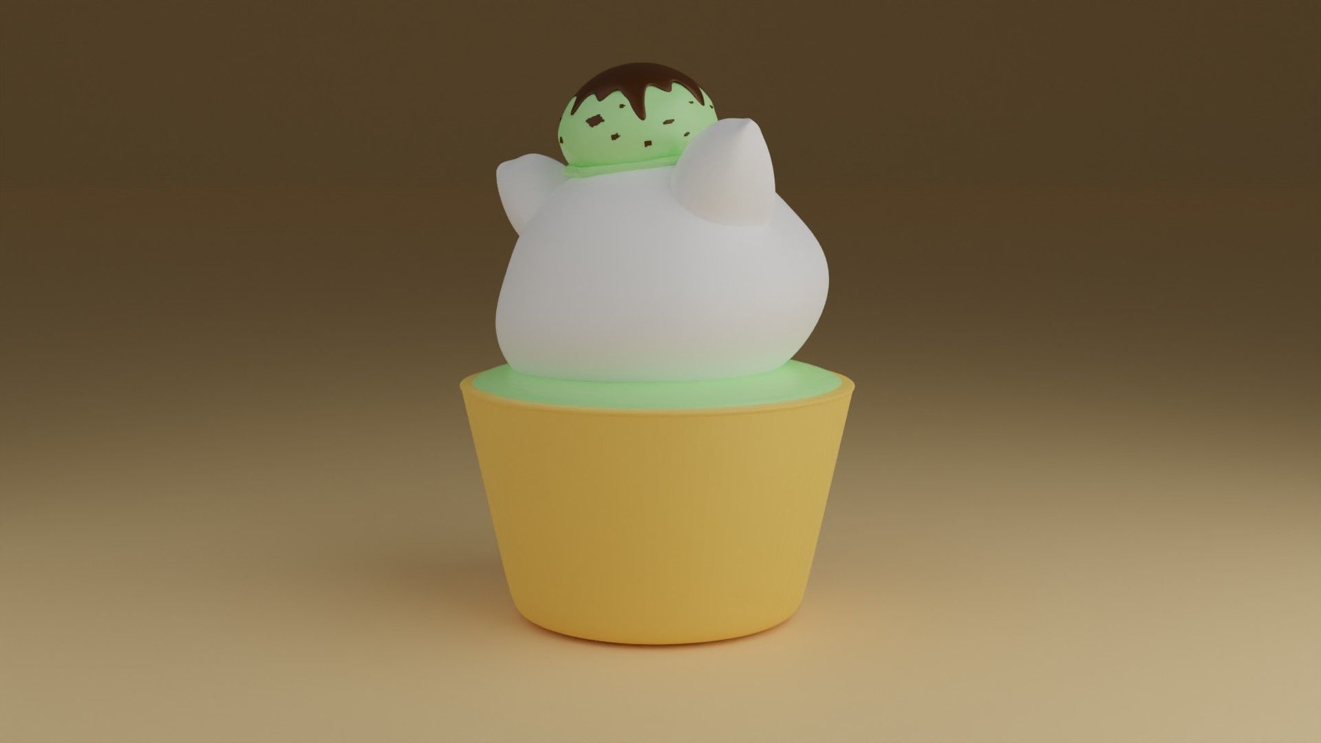 ice kitty 3D print model_7