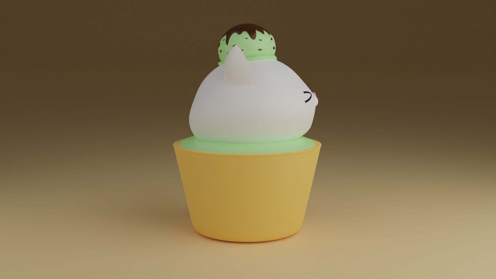 ice kitty 3D print model_6