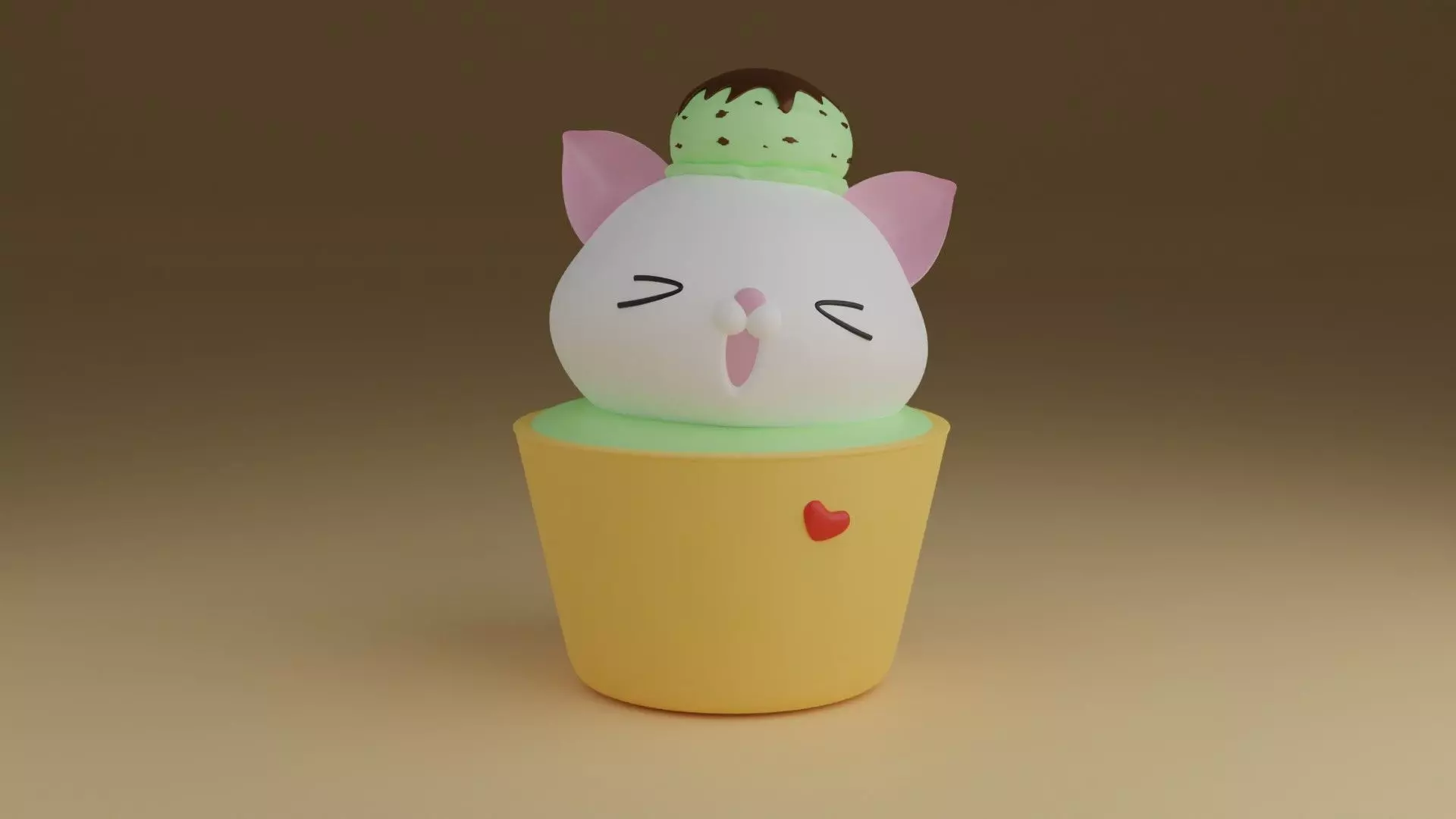 ice kitty 3D print model_0