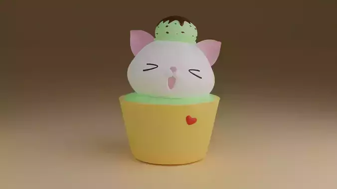 ice kitty 3D print model