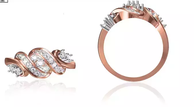 Women Wedding Engagement Ring STL FBX JCD Details