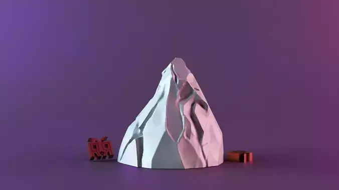 Mountain model 3D print model