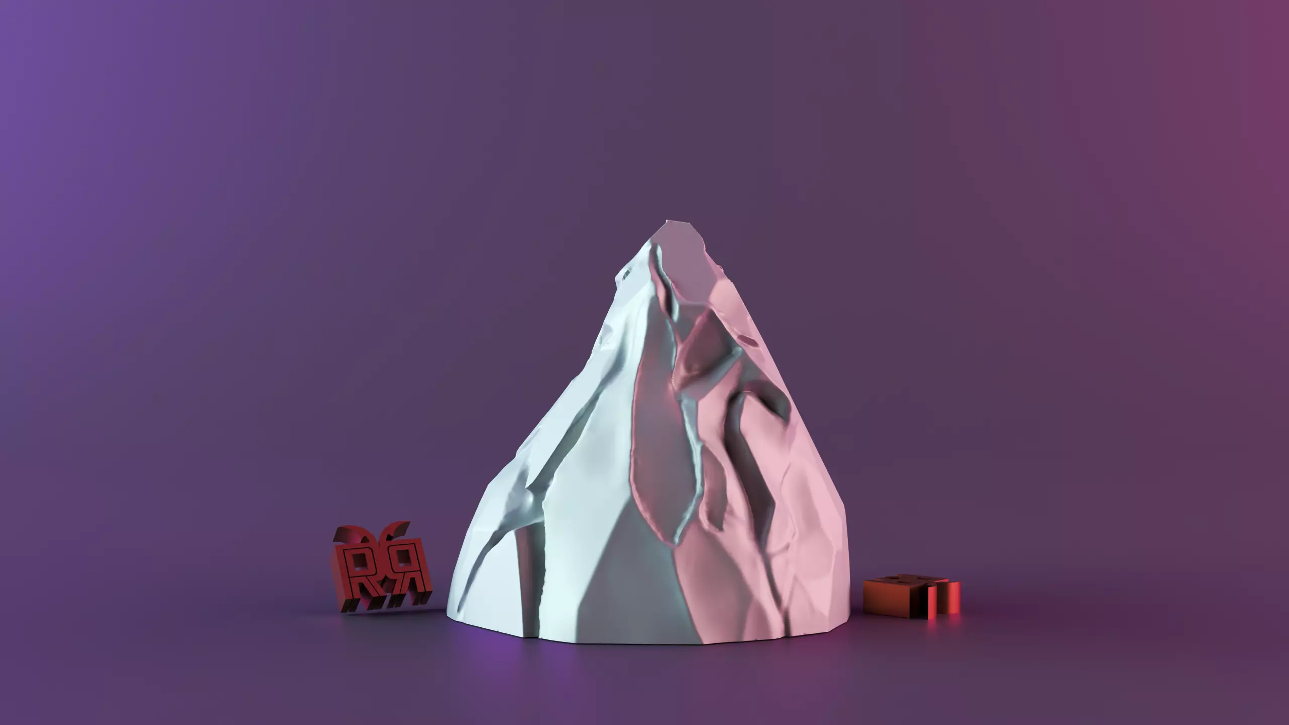 Mountain model 3D print model_0