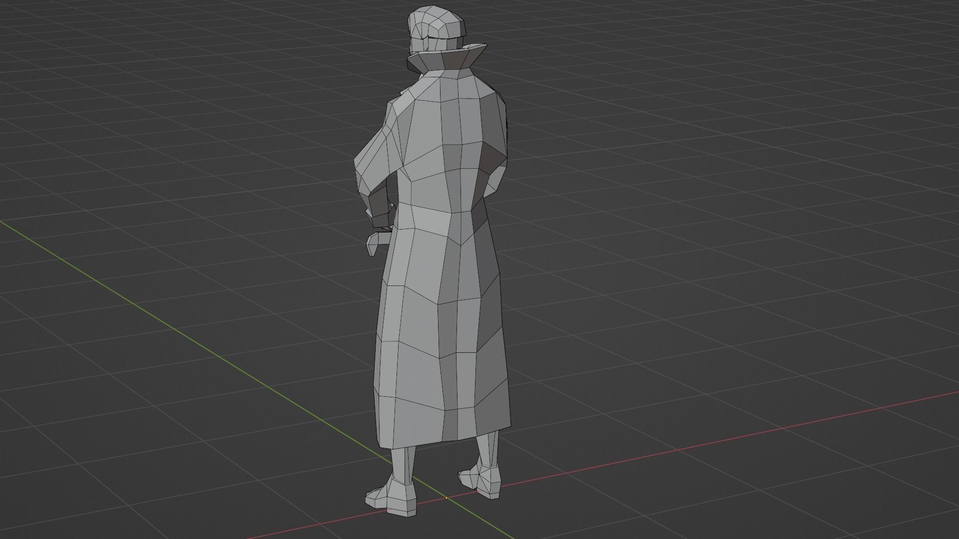 Dracula Vampire Undead Lowpoly Gameready Rigged Low-poly 3D model_7