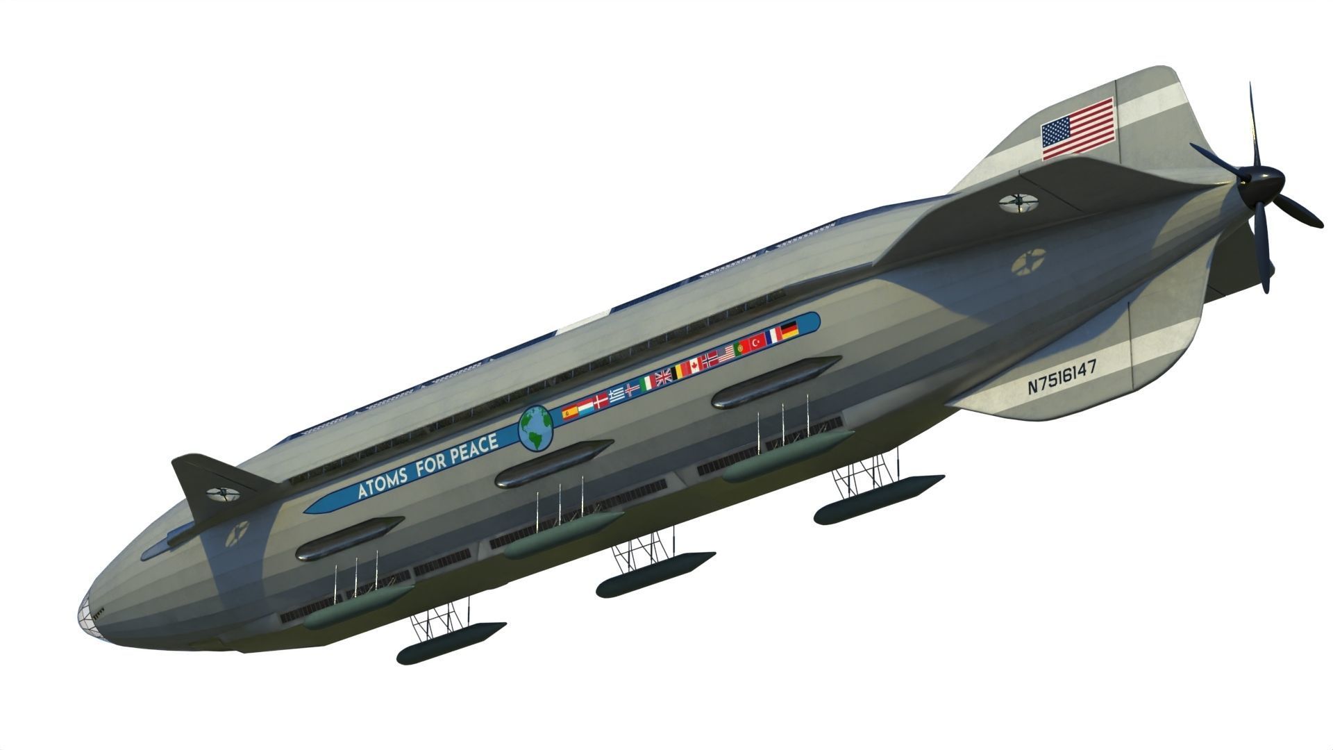 Atoms for peace dirigible 3D model_17