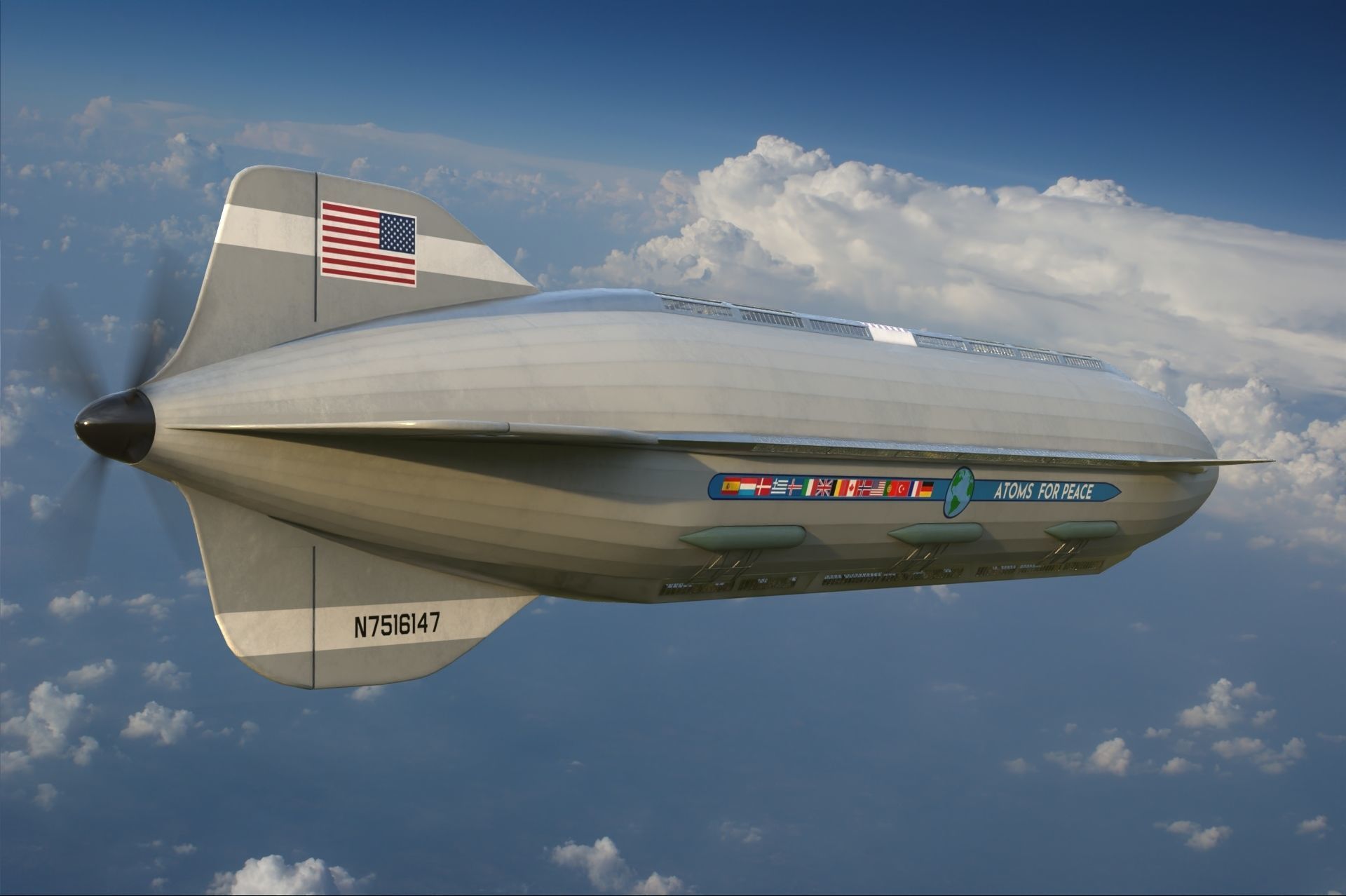 Atoms for peace dirigible 3D model_18