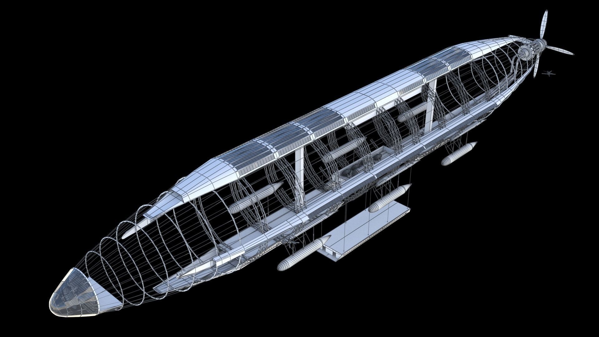 Atoms for peace dirigible 3D model_27