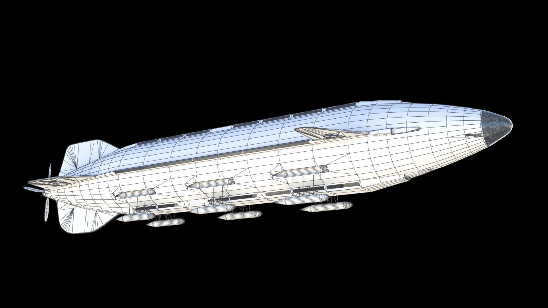 Atoms for peace dirigible 3D model_24