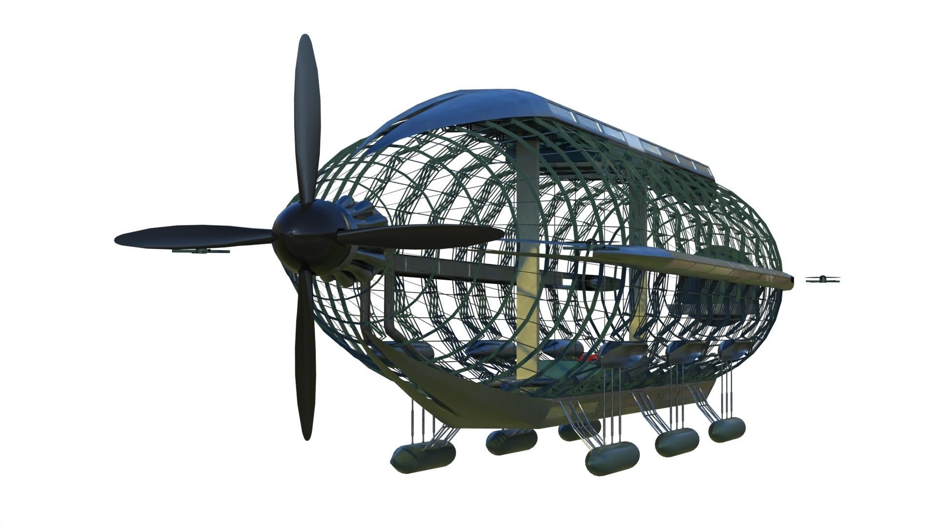 Atoms for peace dirigible 3D model_14