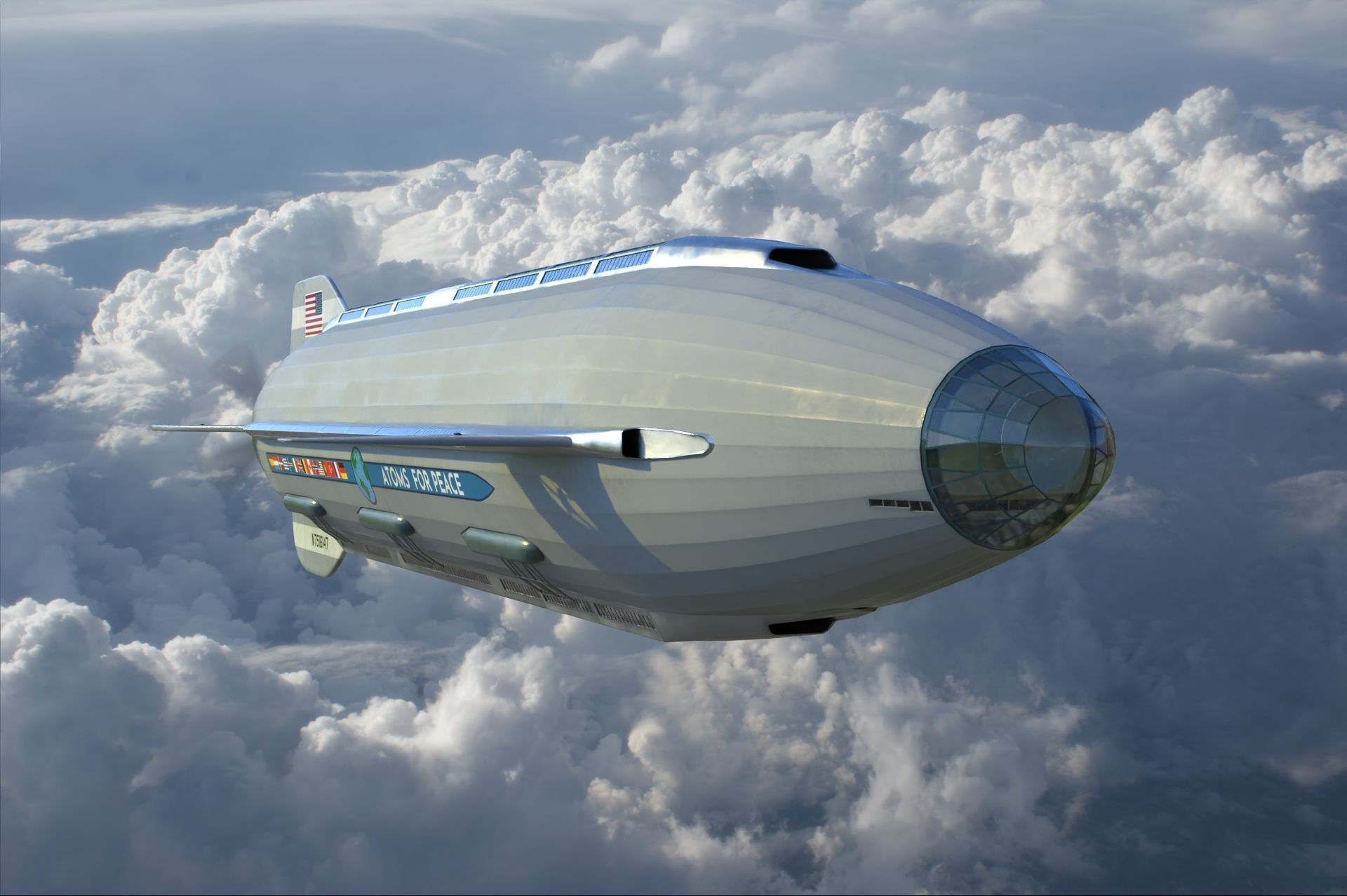 Atoms for peace dirigible 3D model_19