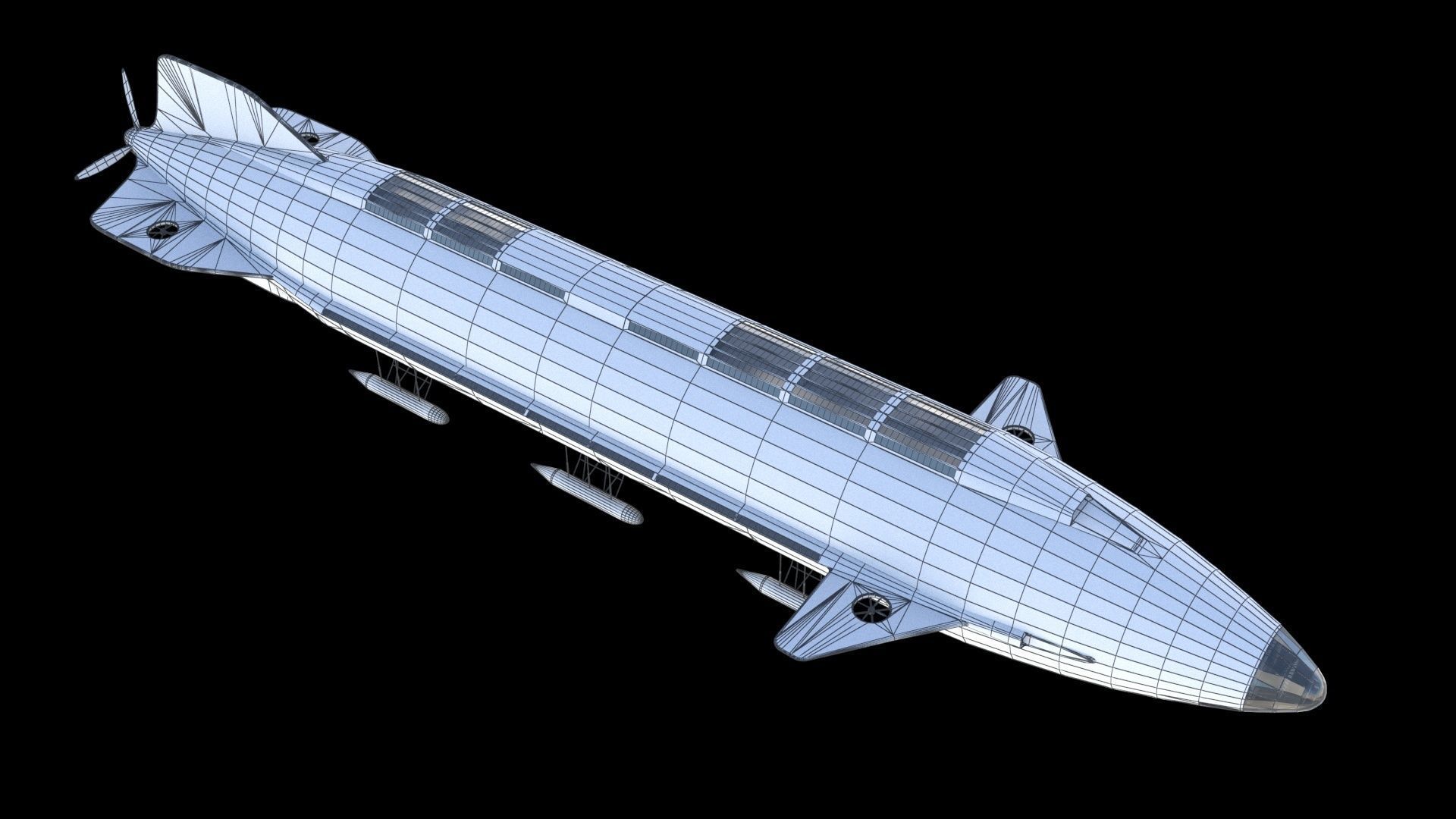 Atoms for peace dirigible 3D model_25