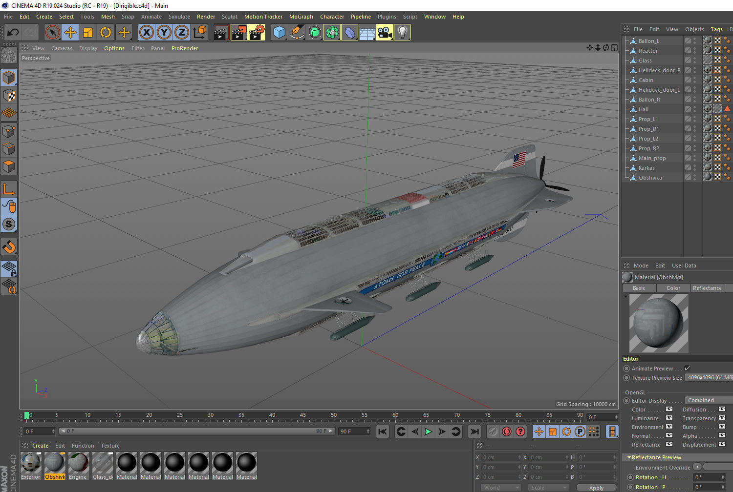 Atoms for peace dirigible 3D model_22