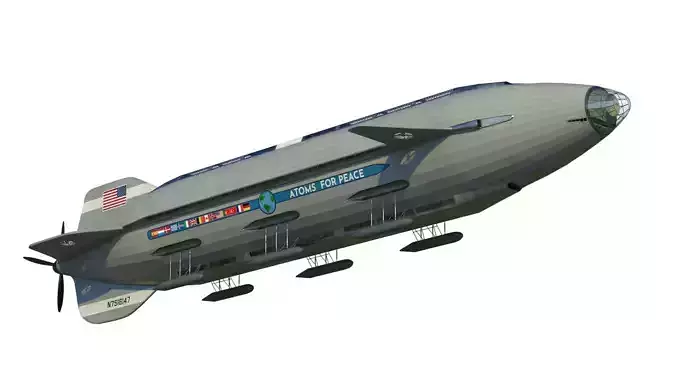 Atoms for peace dirigible 3D model