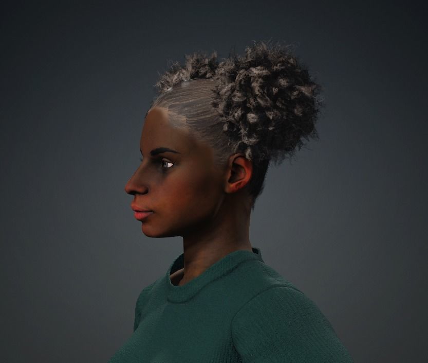 MAYA FEMALE CAHRACTER 3D model 3D model_1