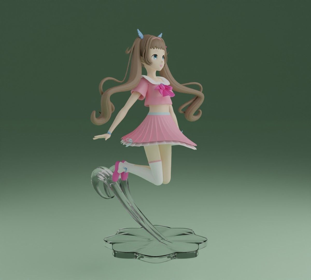 anime school uniform  3D print model_1