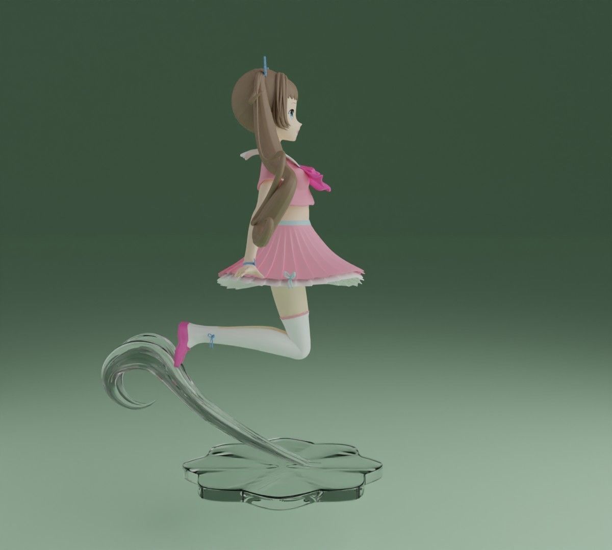 anime school uniform  3D print model_3