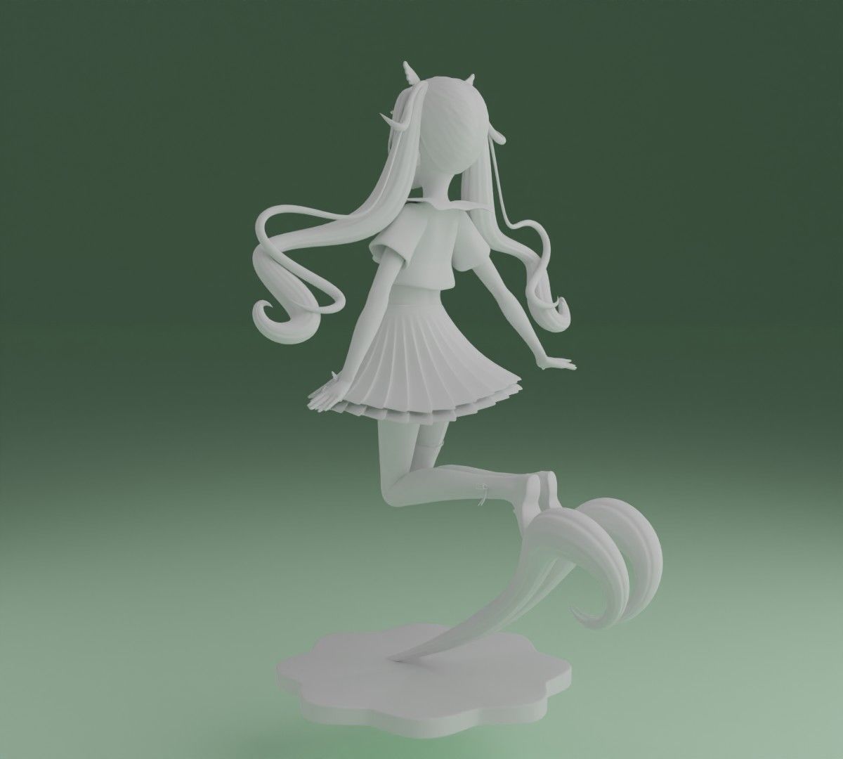 anime school uniform  3D print model_6