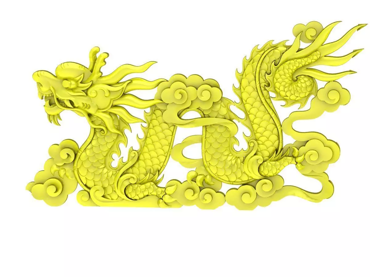 Luxury Chinese Dragon Relief Jewelry 3D Model 5057 3D print model