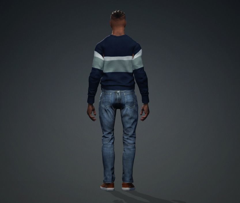 Middle Age Man Alex 3D model 3D model 3D model_6