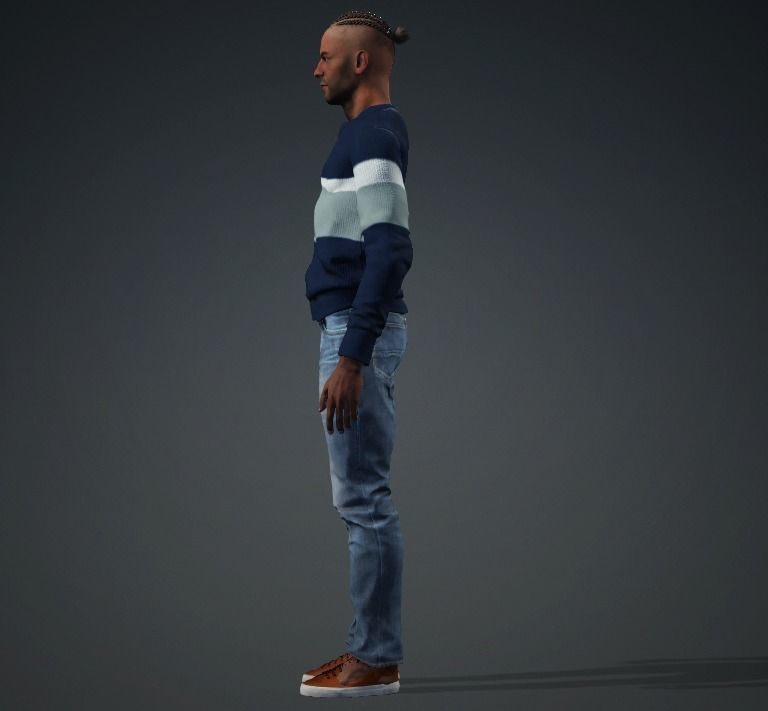 Middle Age Man Alex 3D model 3D model 3D model_5