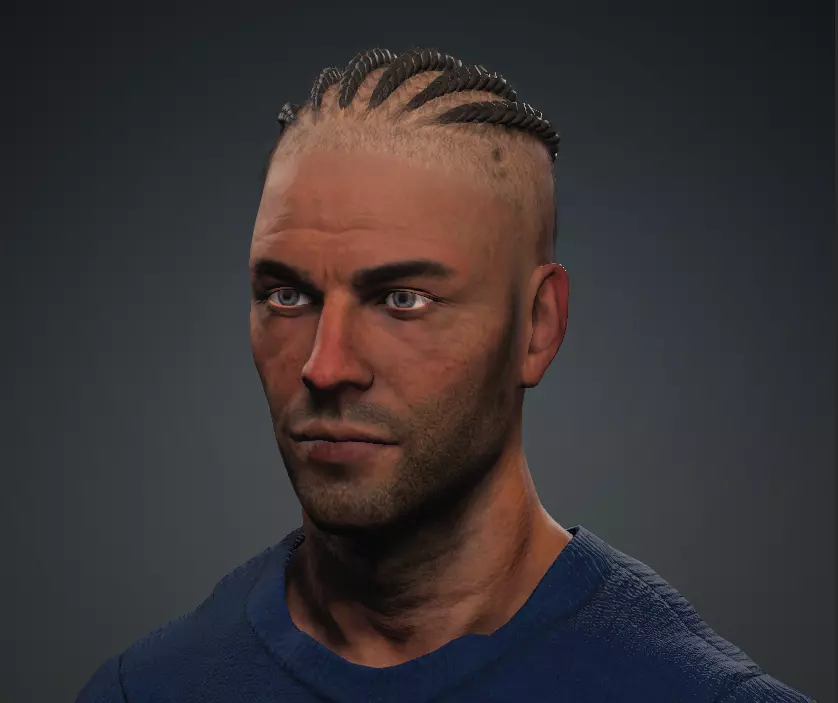 Middle Age Man Alex 3D model 3D model 3D model_0