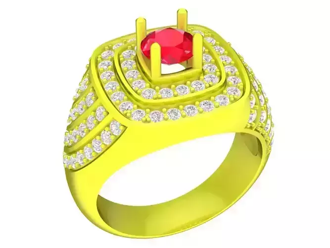 luxury korean diamond men ring 5061