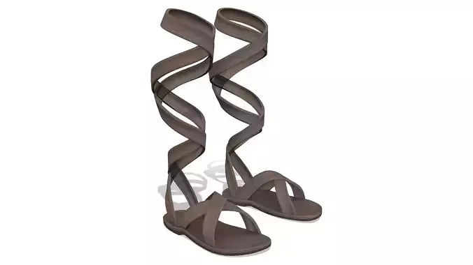 Male Roman Gladiator Wrapped Flat Sandals