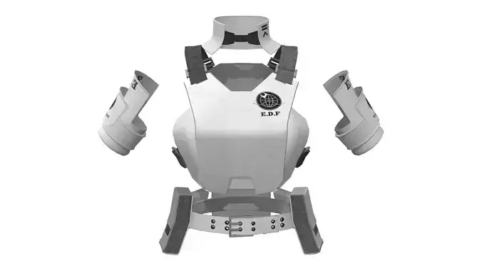 Female Sci-Fi Tactical Bulletproof Vest Ammunition Belt Set