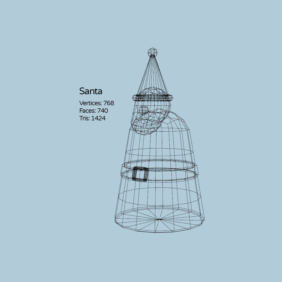 Stylized Cartoon Christmas Collection 3D model_12