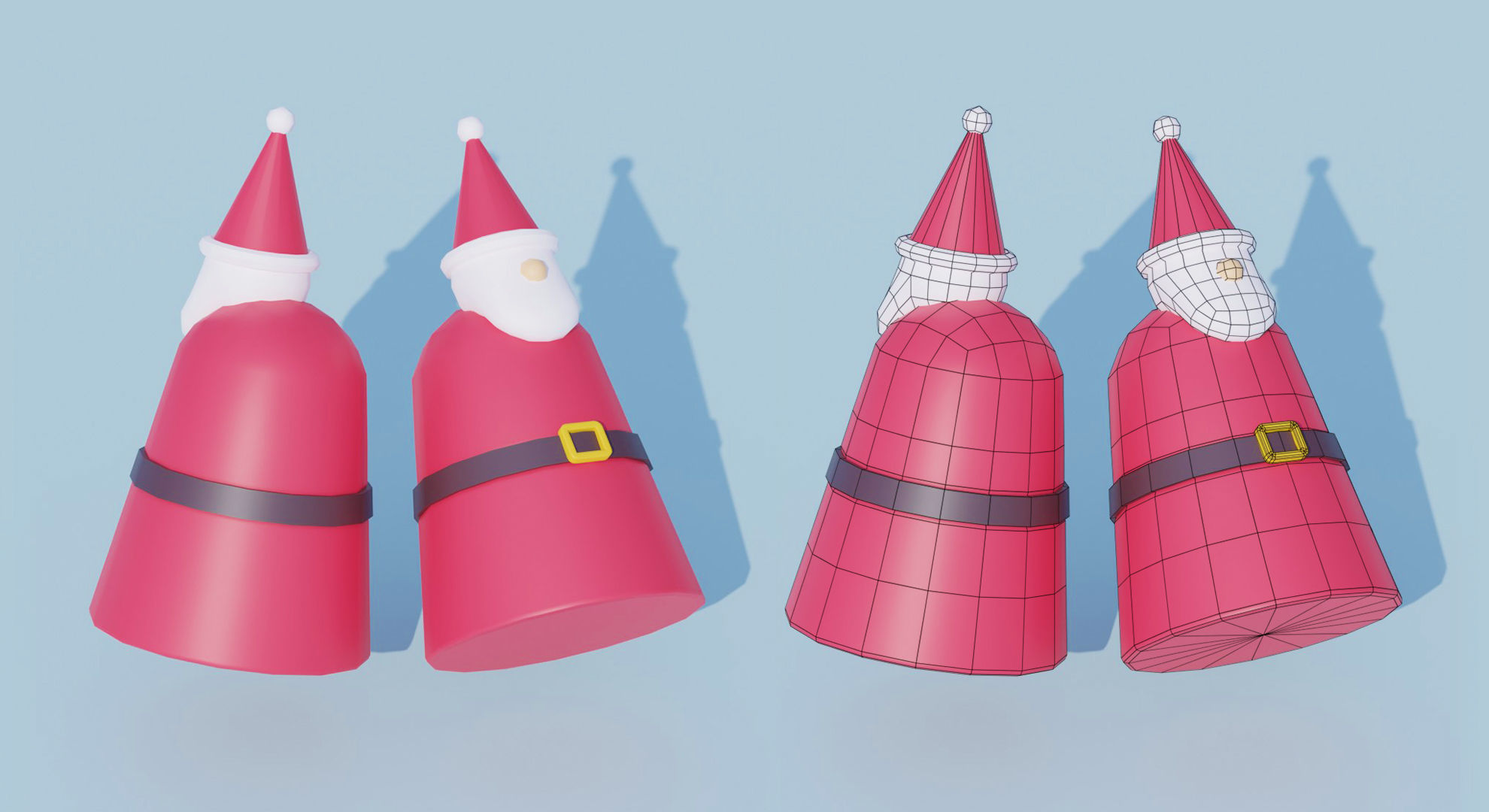 Stylized Cartoon Christmas Collection 3D model_3