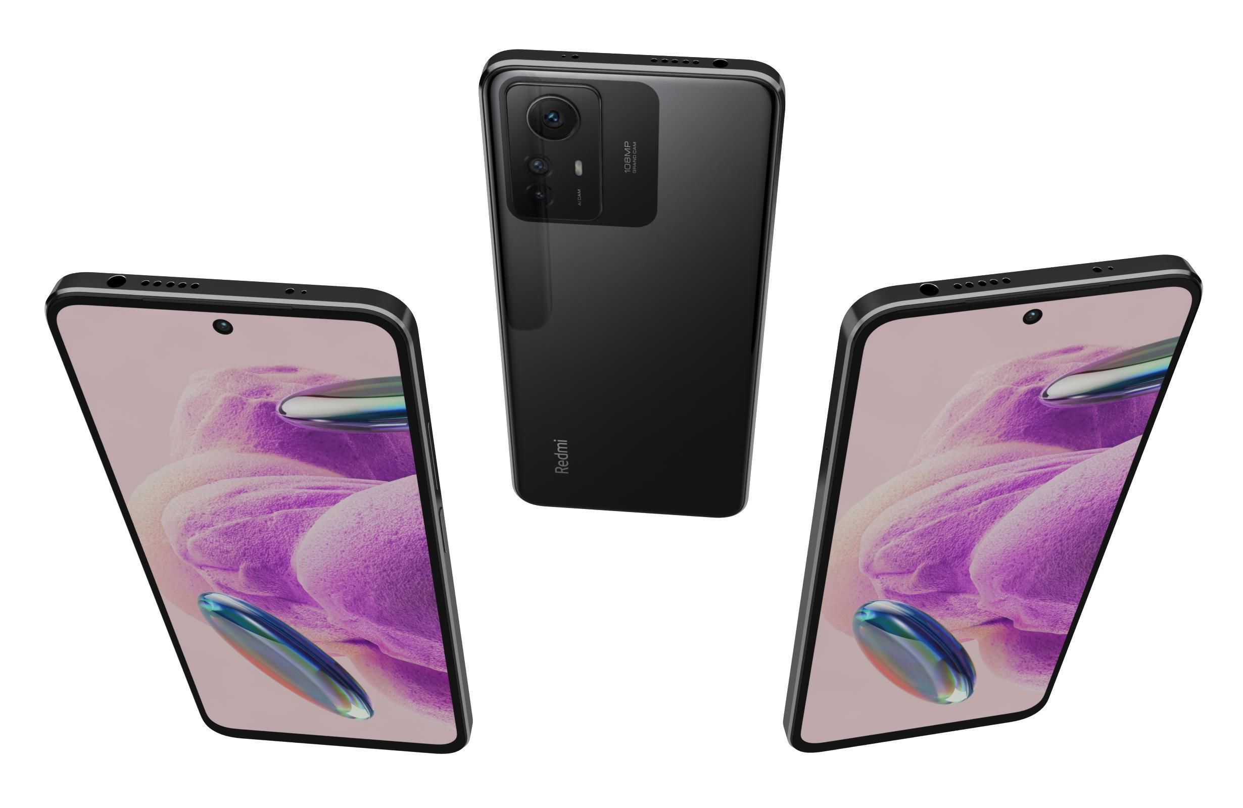 Xiaomi Redmi Note 12S Black 3D model_3