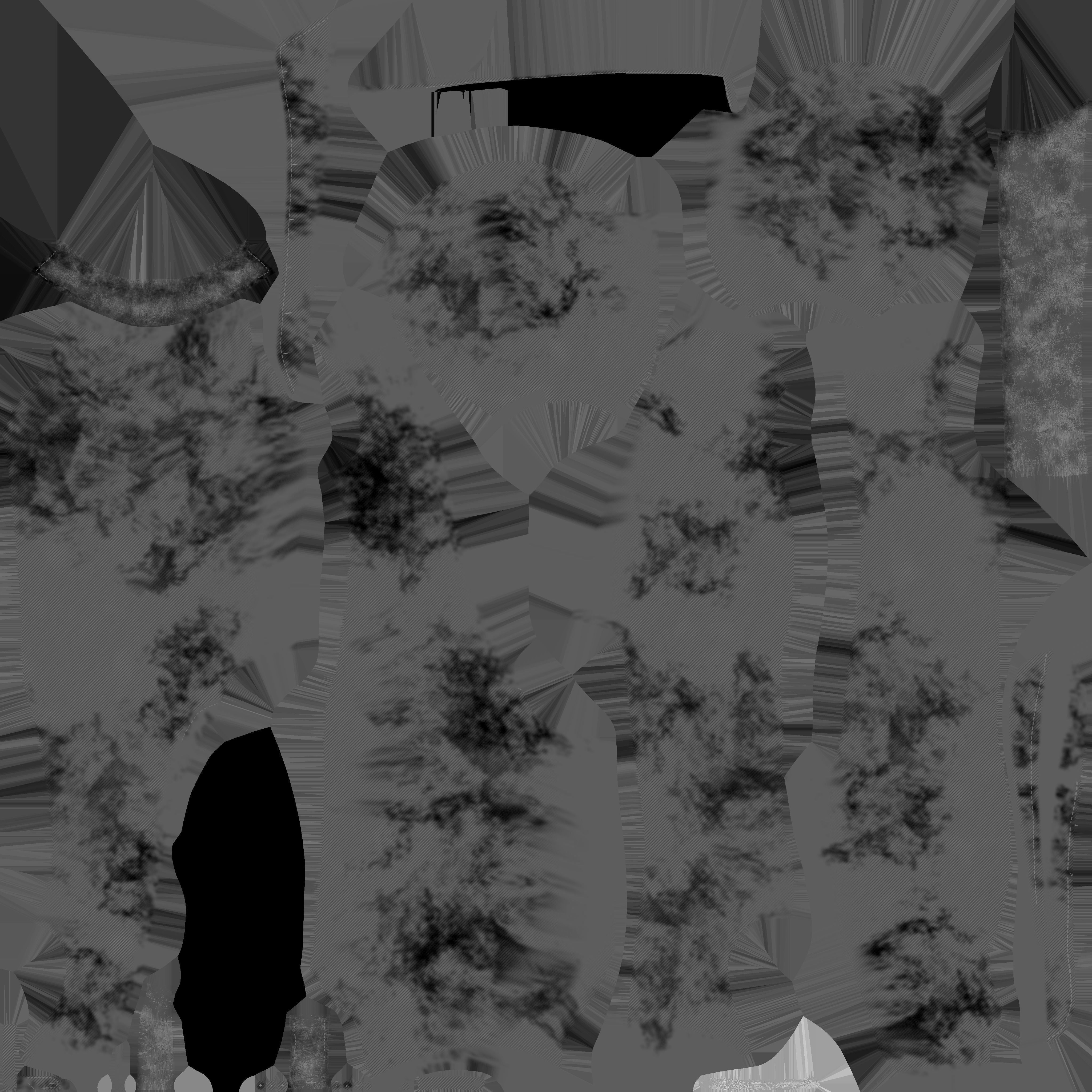 Old Vintage Green Pilot Uniform Low-poly 3D model_12