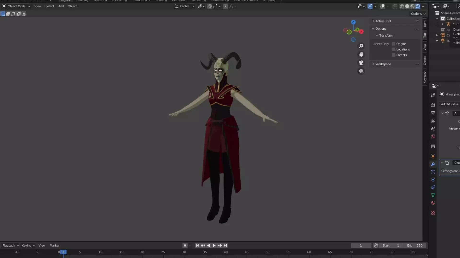 Red Wizard Free 3D model